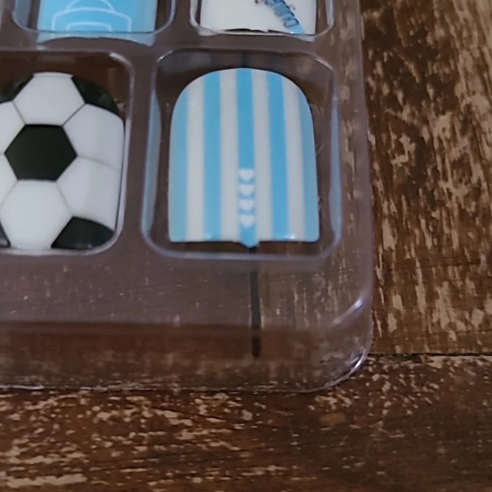 2/$16 Soccer Press On Nails